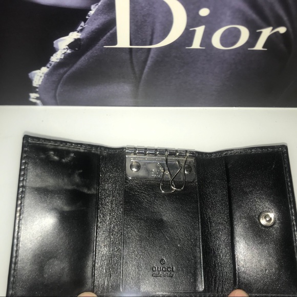 Rare GUCCI Guccisimo vintage black key holder wallet - Picture 12 of 12